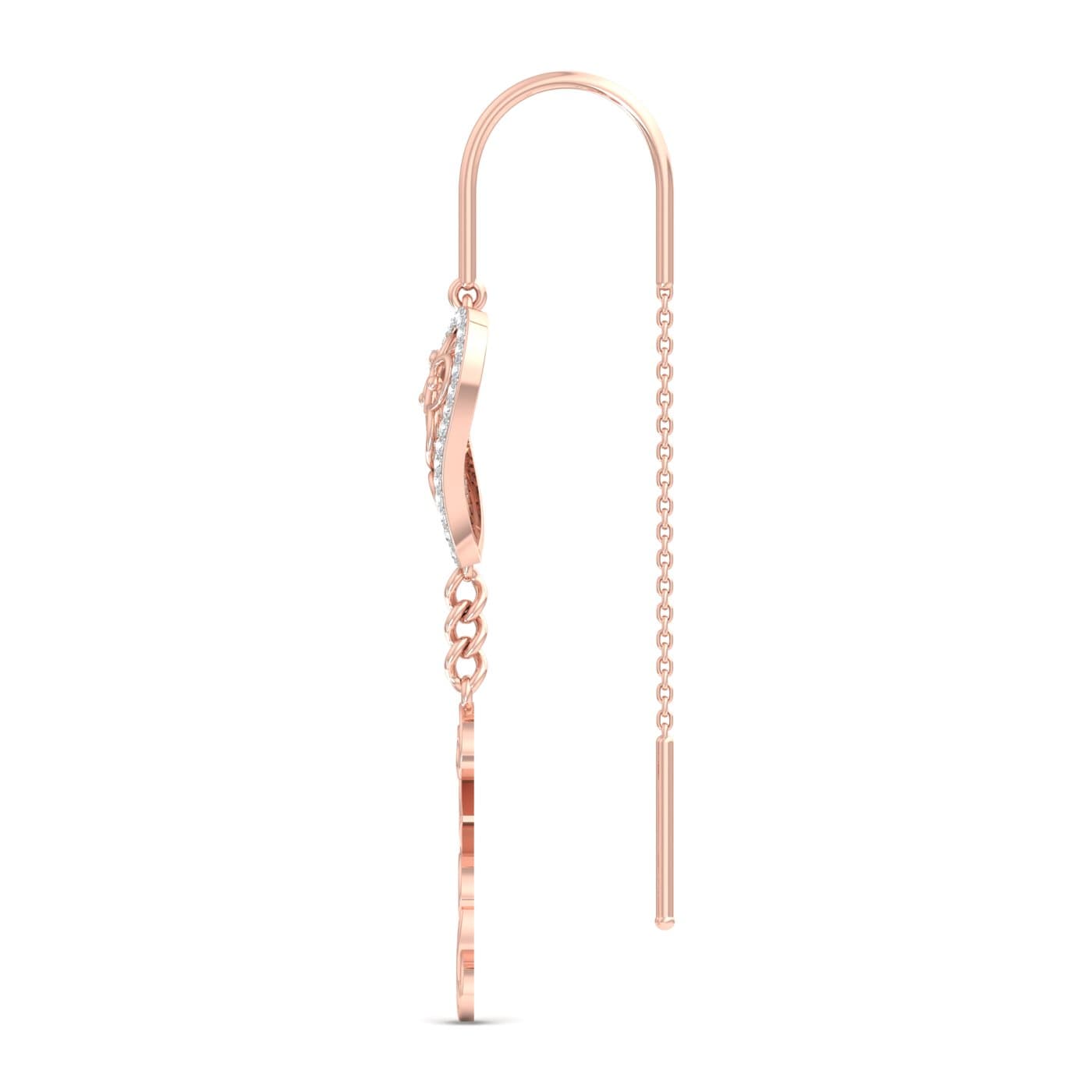 Love Arbor Heart Diamond Sui Dhaga Earrings