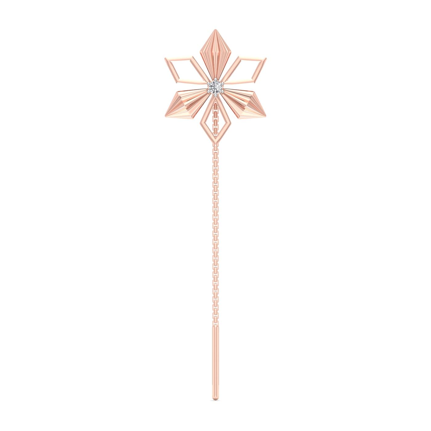 Blazing Blossom Diamond Sui Dhaga Earrings
