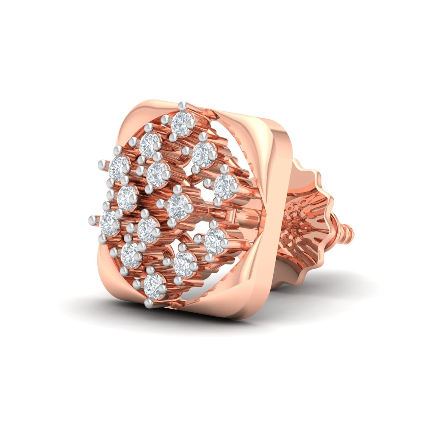 Cosmo Diamond Stud Earring