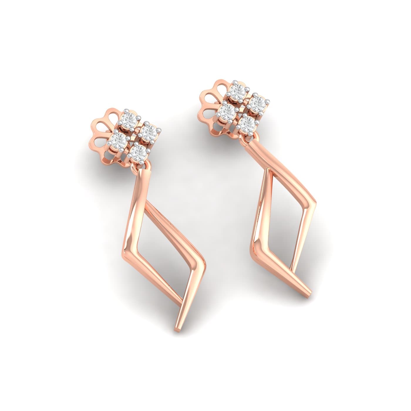 Rylee Diamond Drop Earrings