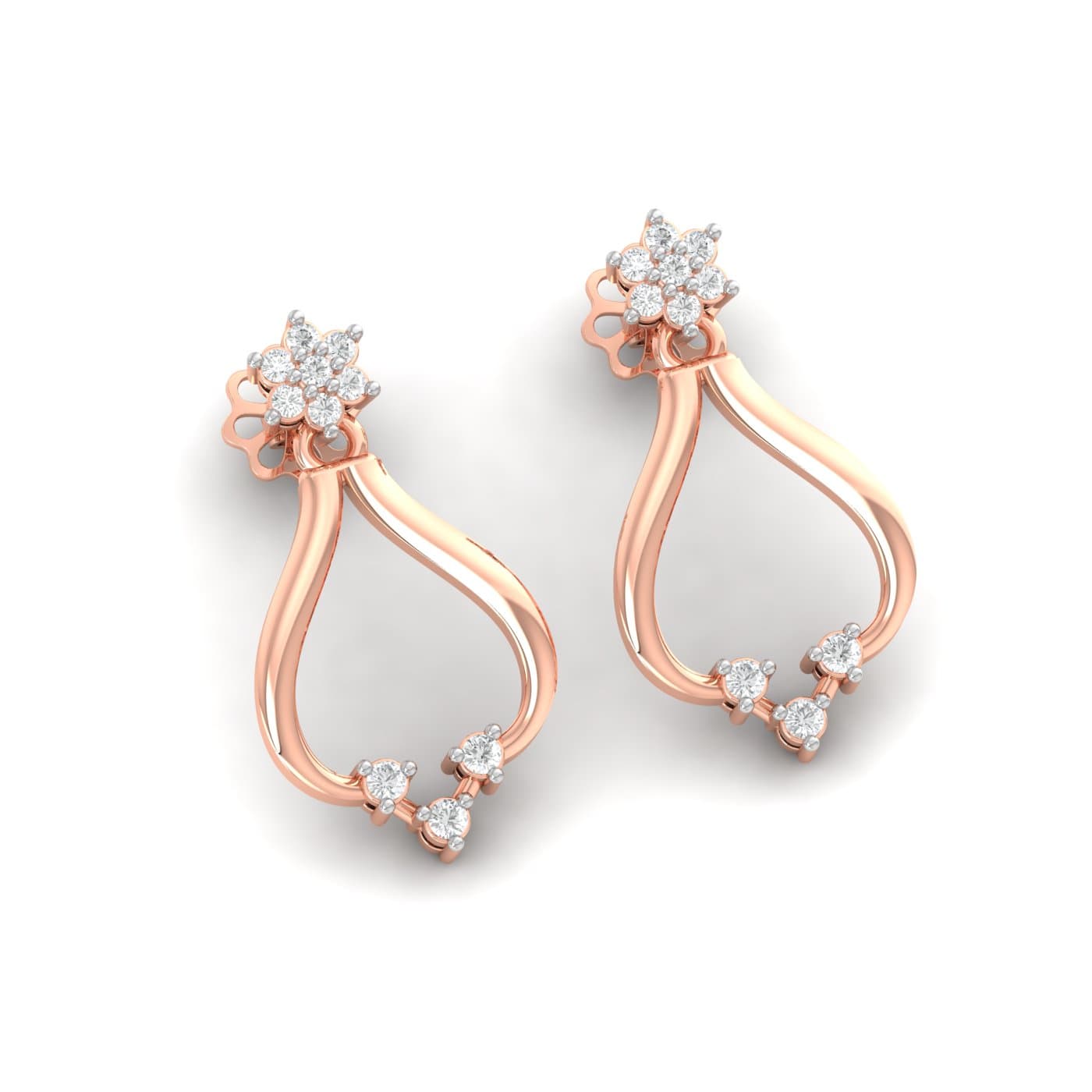 Mackenzie Stud Diamond Earrings