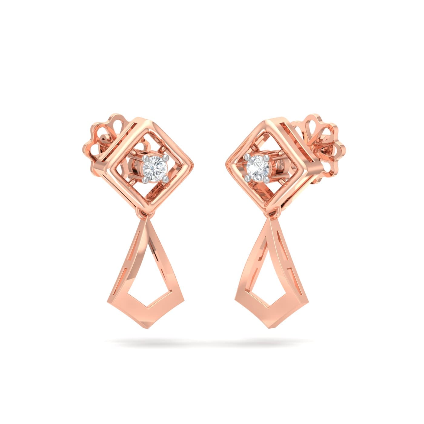 Turvi Diamond Drop Earrings