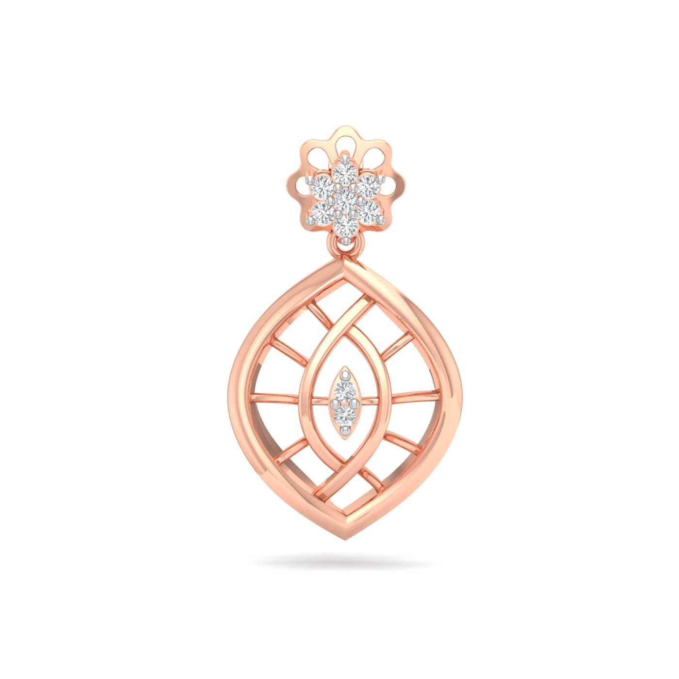 Phyllon Diamond Drop Earrings