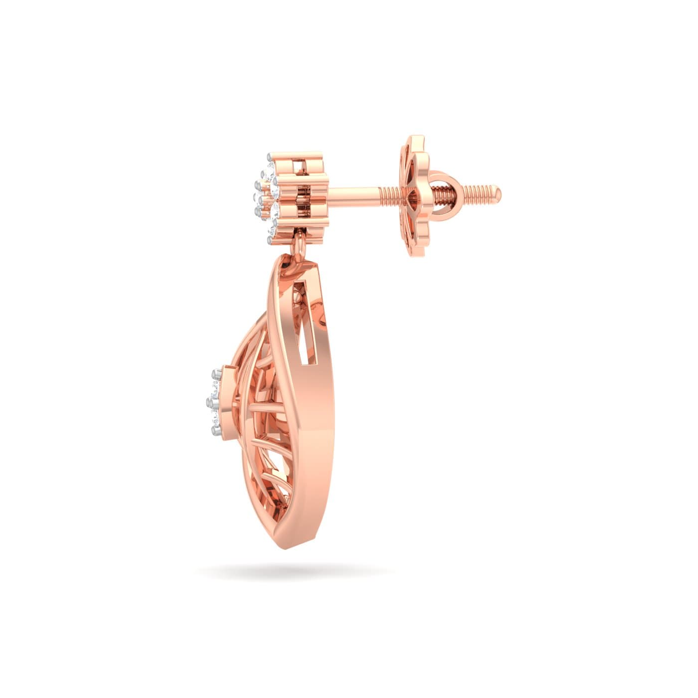 Phyllon Diamond Drop Earrings