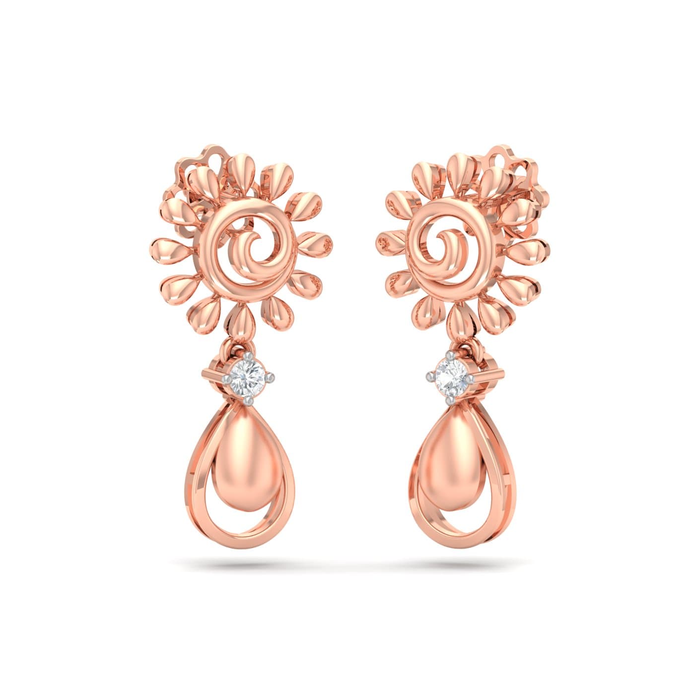 Sun Drop Diamond Earrings