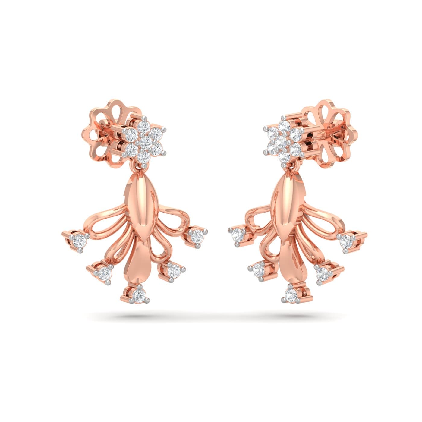Ternion Stud Diamond Earring