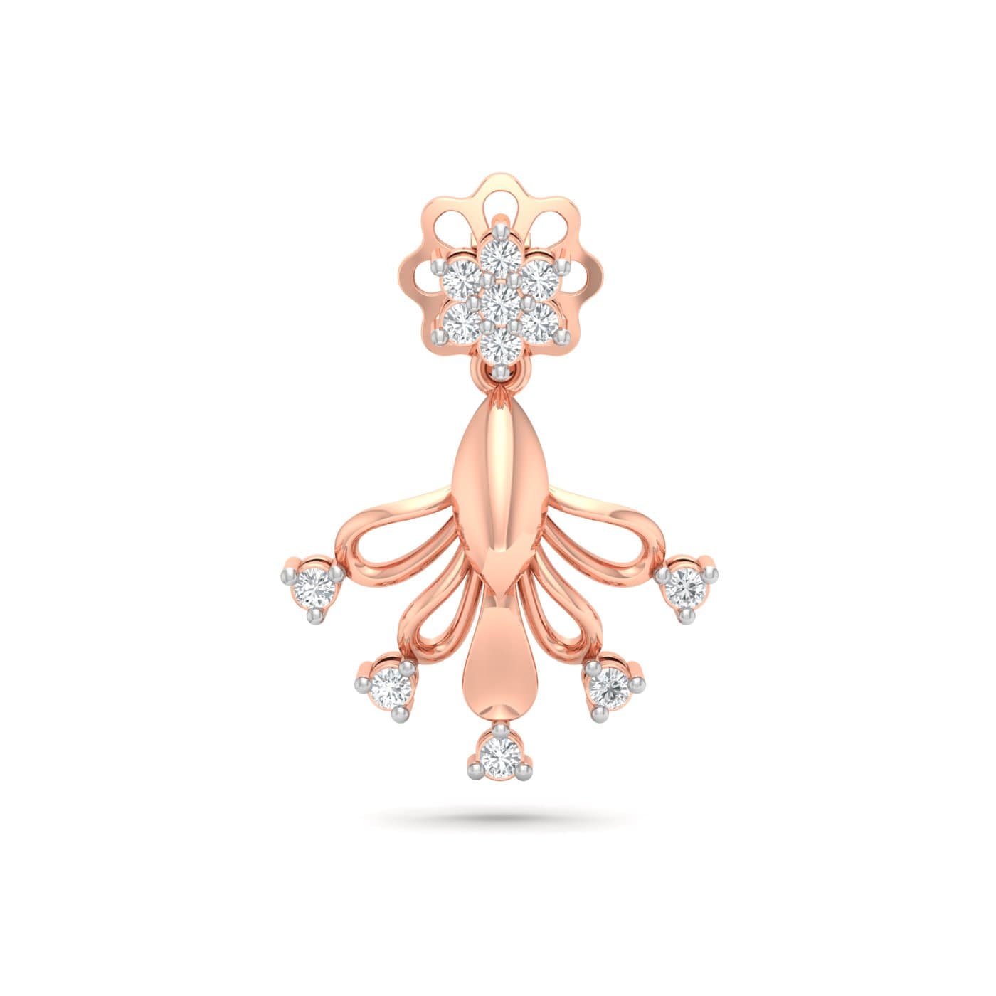 Ternion Stud Diamond Earring