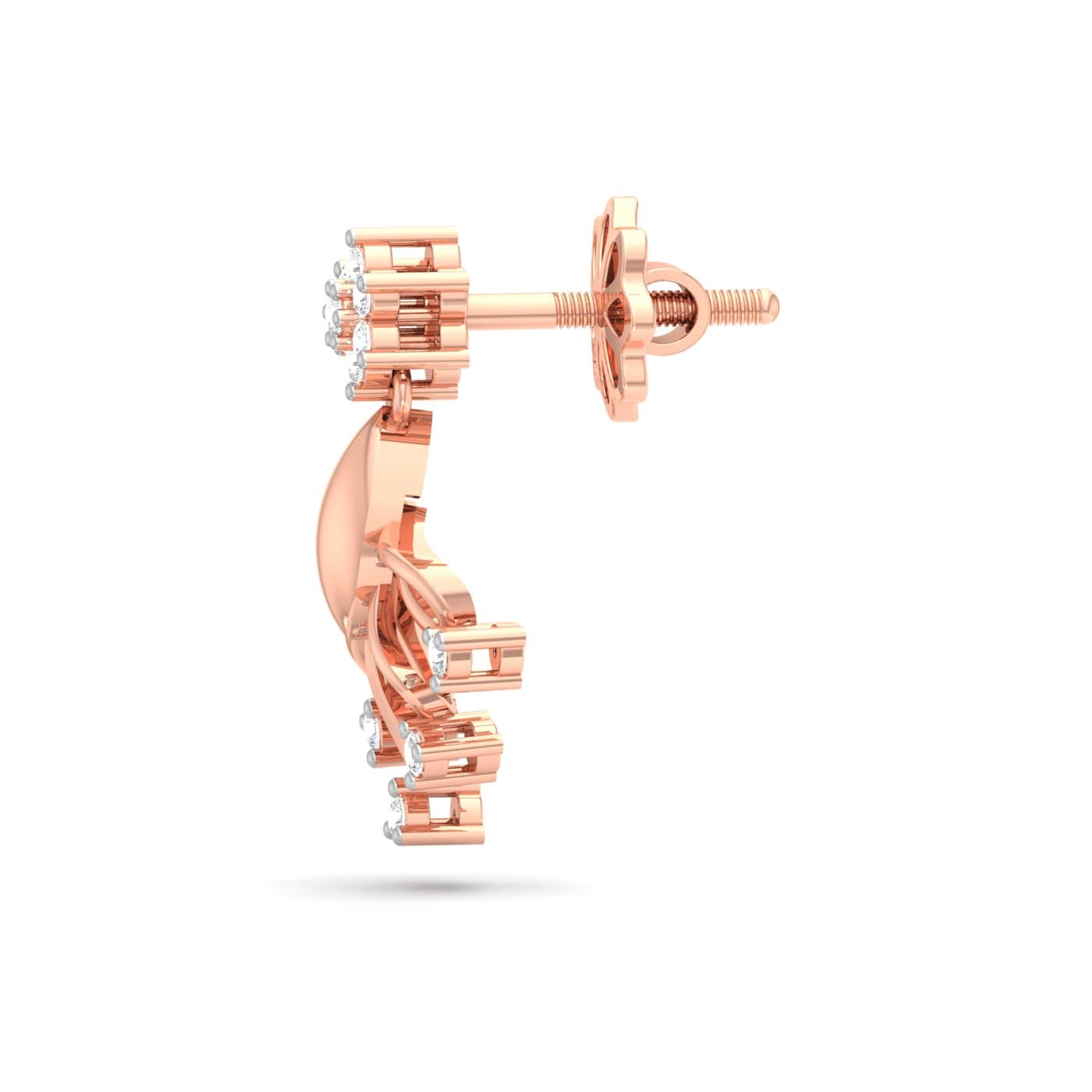 Ternion Stud Diamond Earring