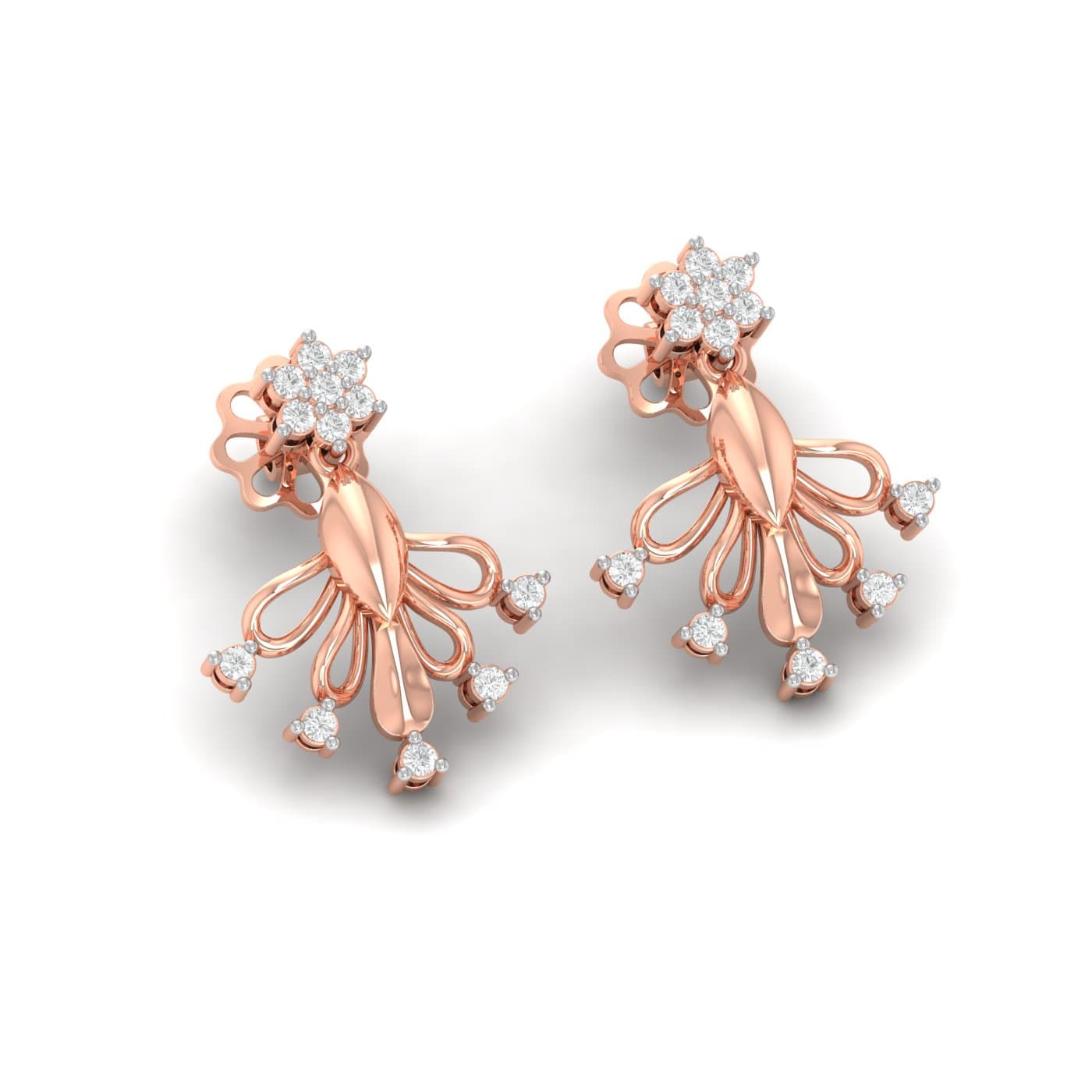 Ternion Stud Diamond Earring