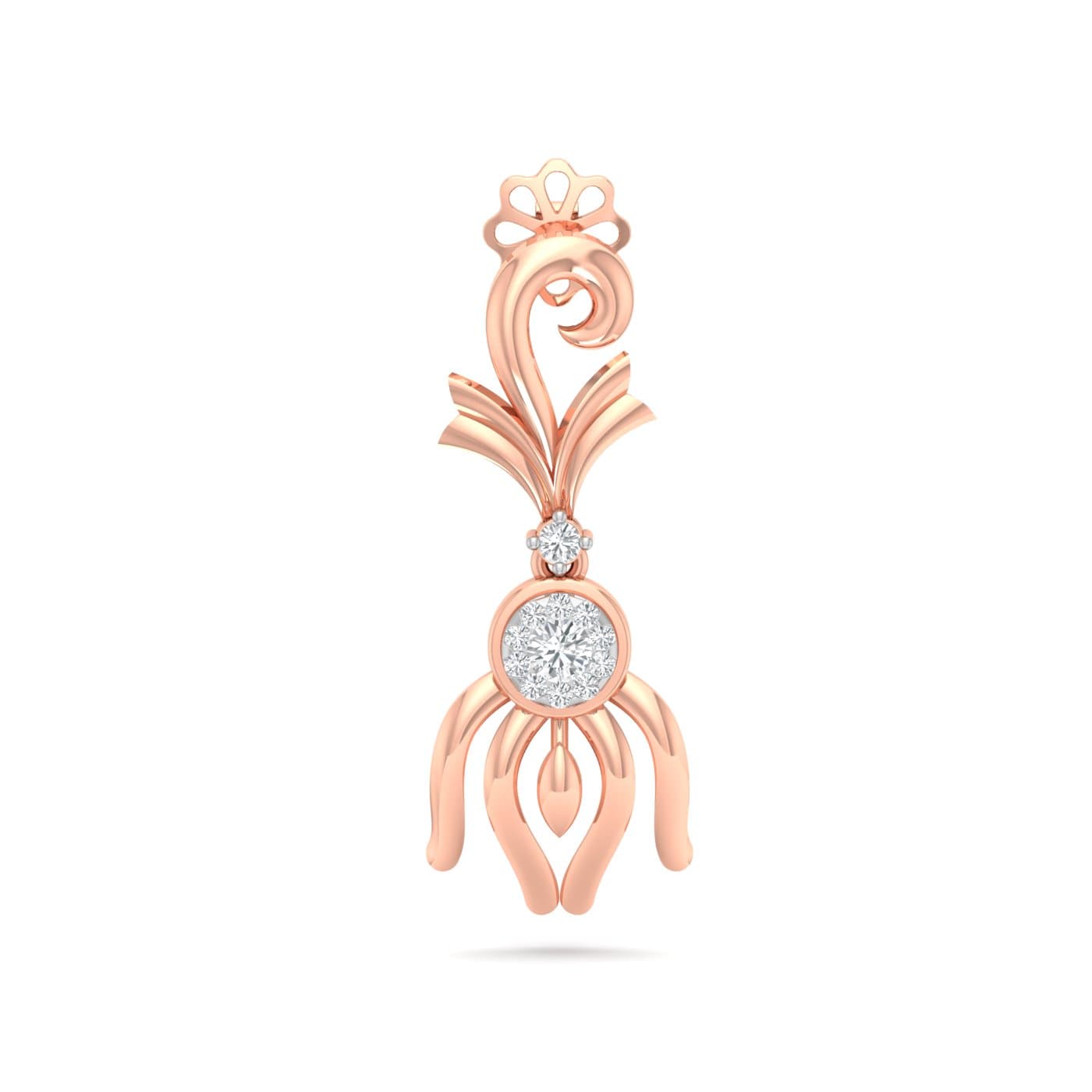 Bellflower Diamond Drop Earrings