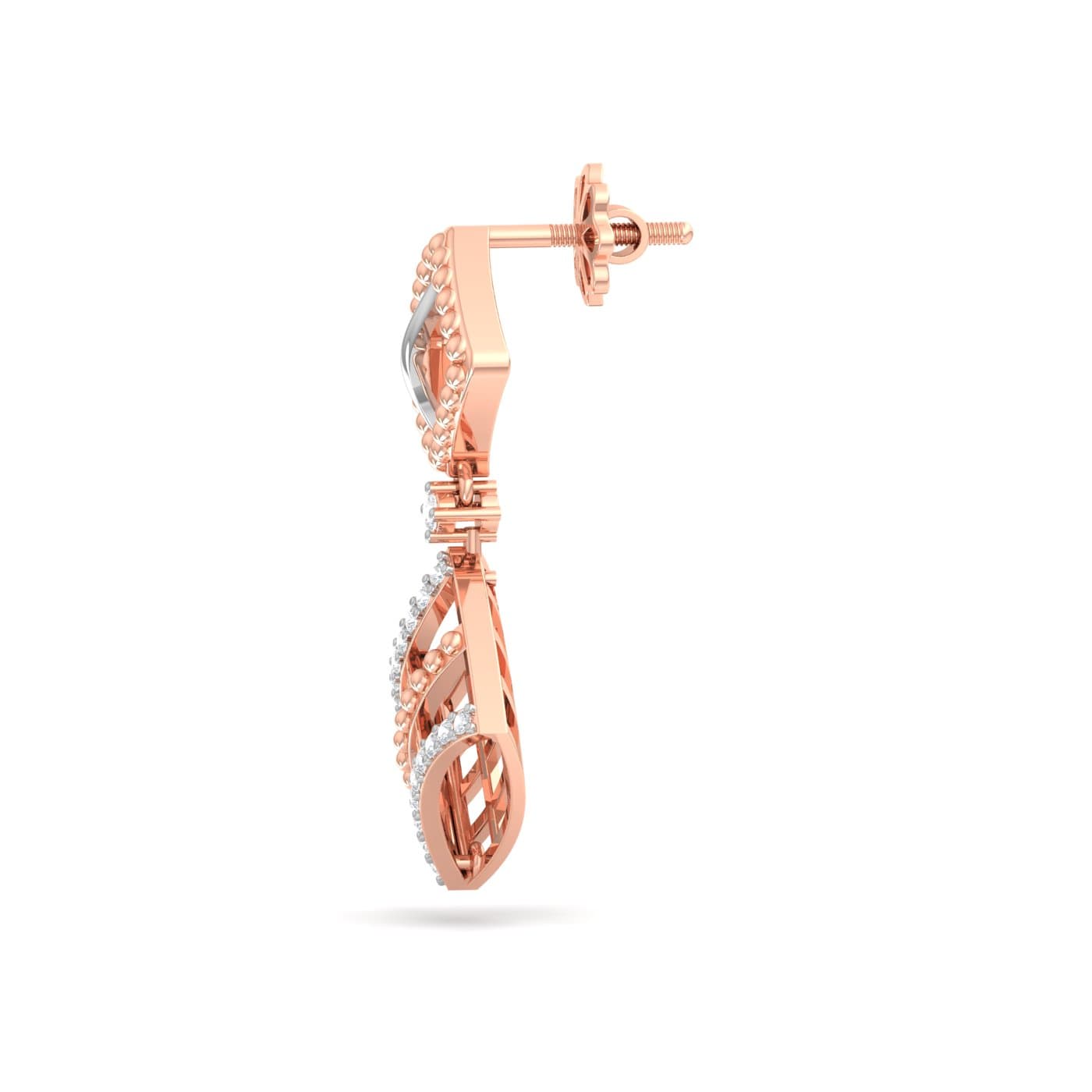 Waffle Lover Diamond Earrings