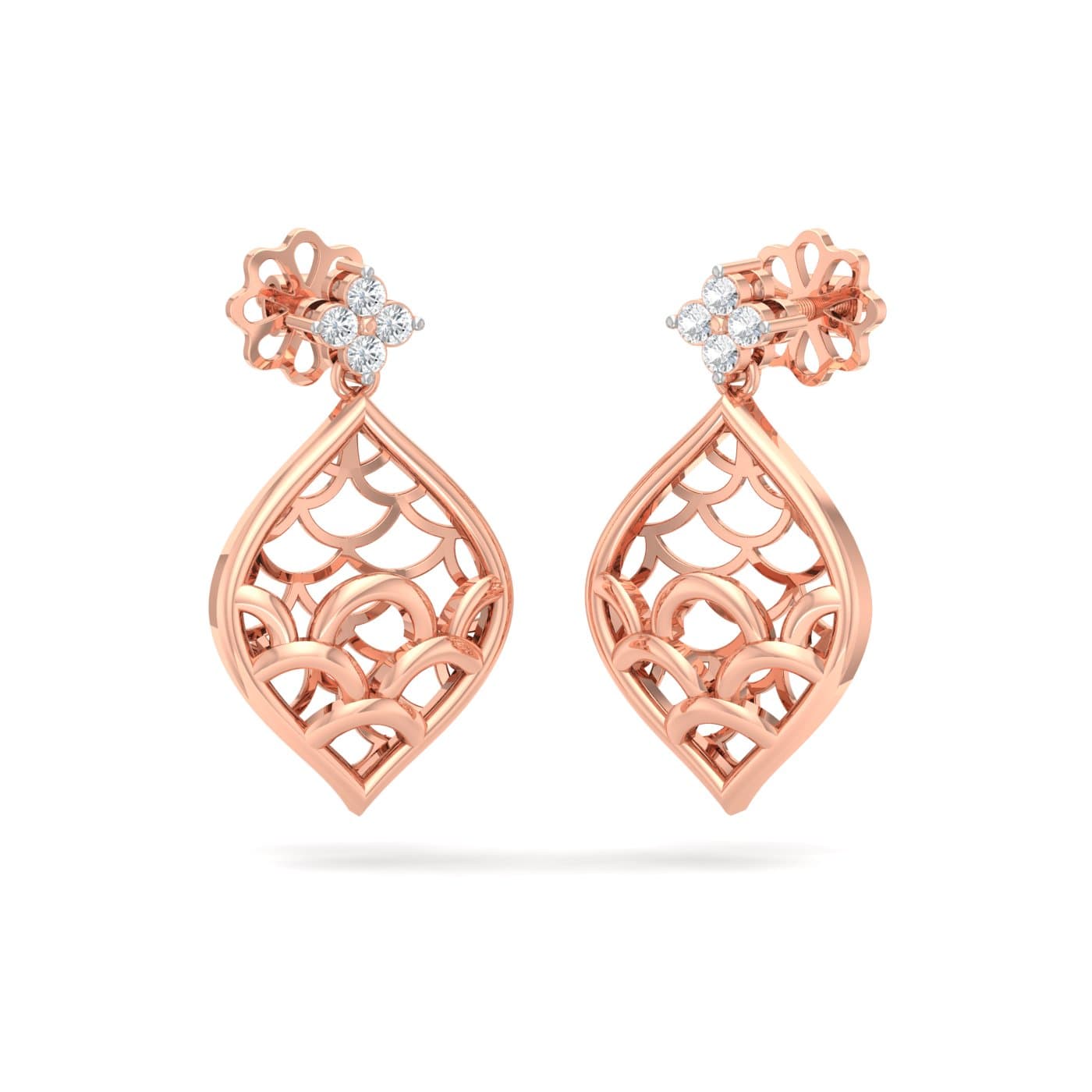 Posy Diamond Drop Earrings