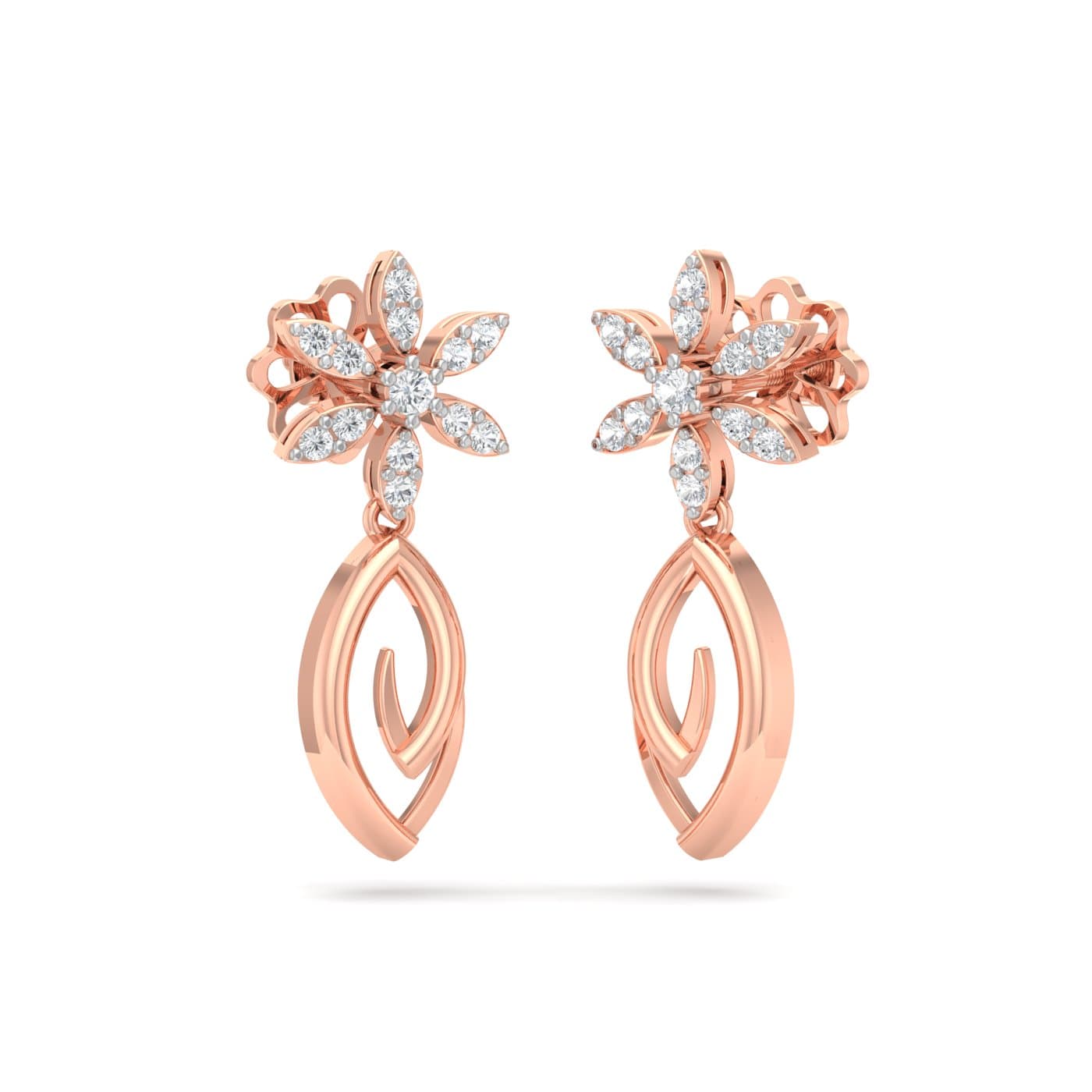 Milkweed Dimond Earrings