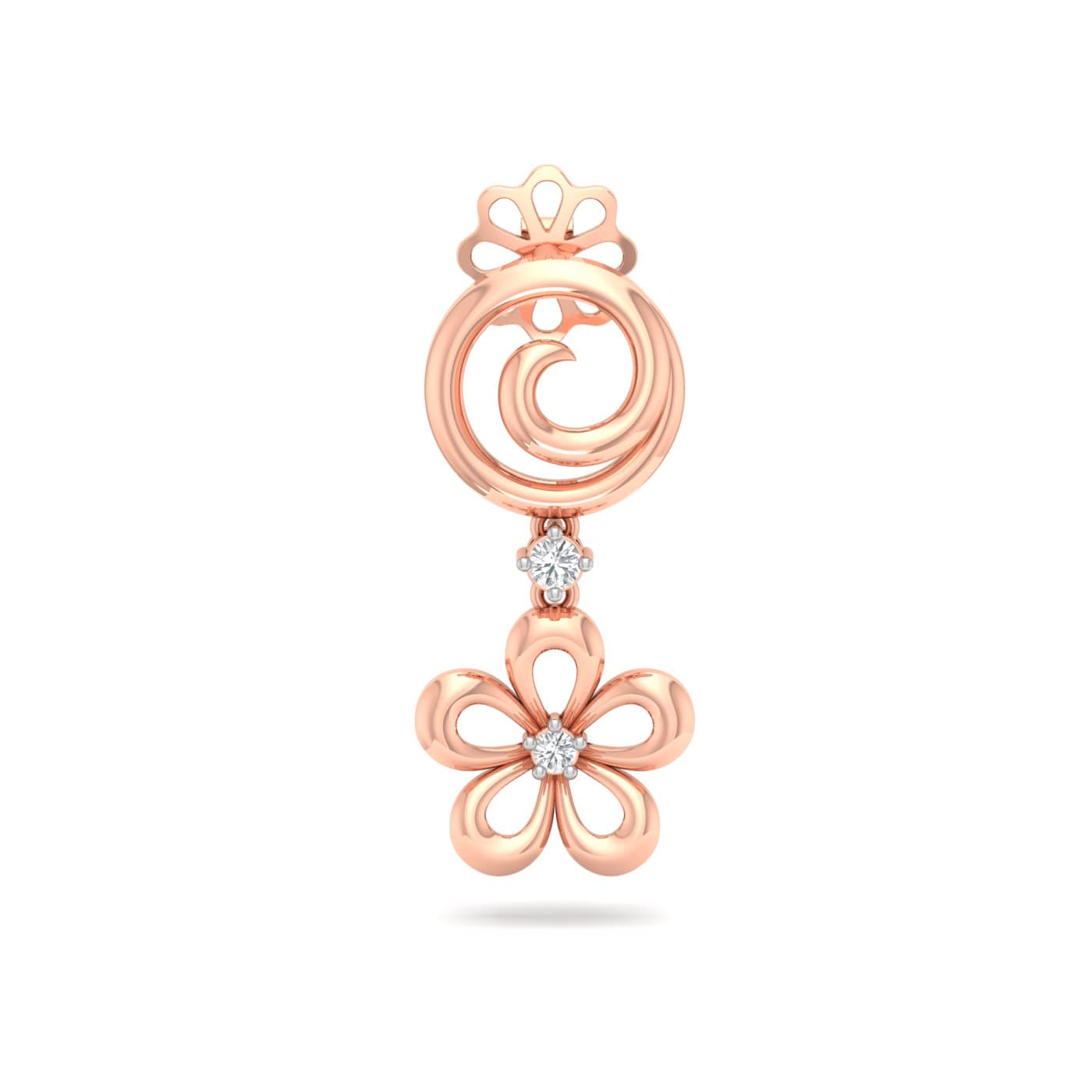 Daffodil Diamond Drop Earrings