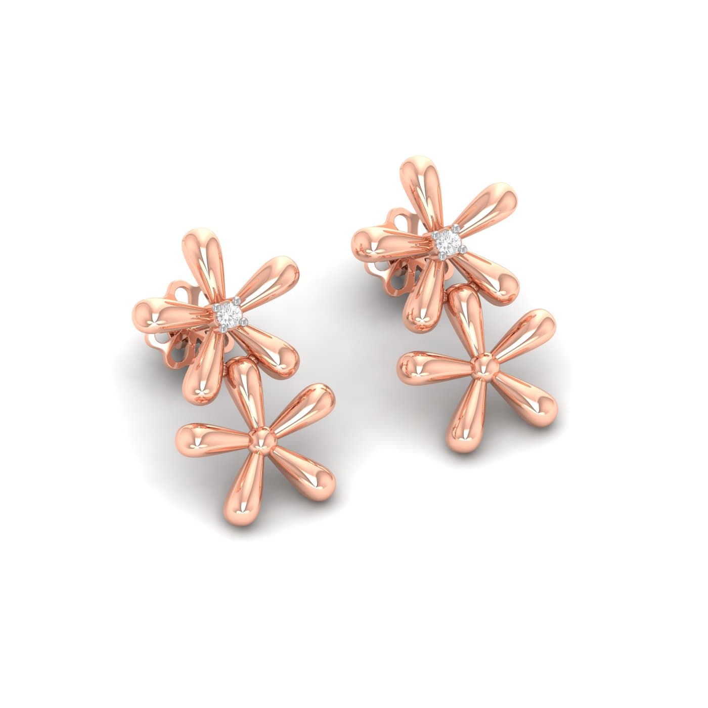 Dahlia Cute Stud Earrings