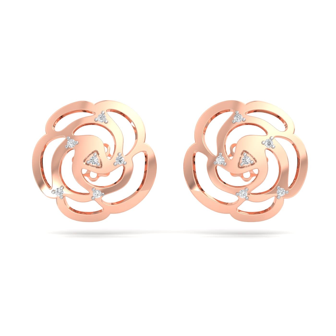 Roseann Diamond Stud Earrings