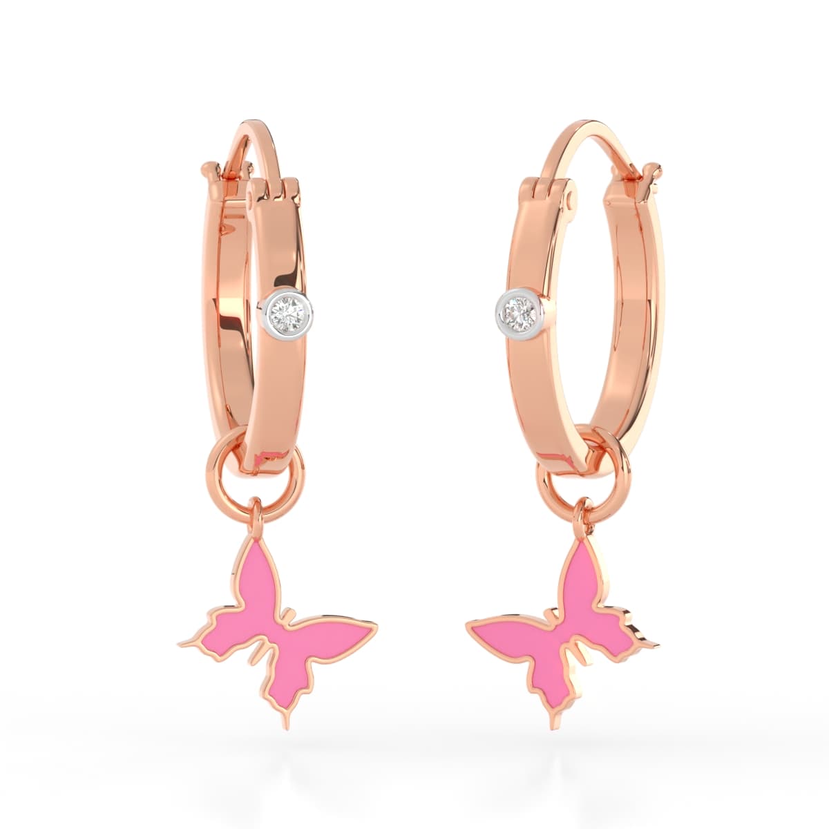 Moth Dazzle Diamond Earring