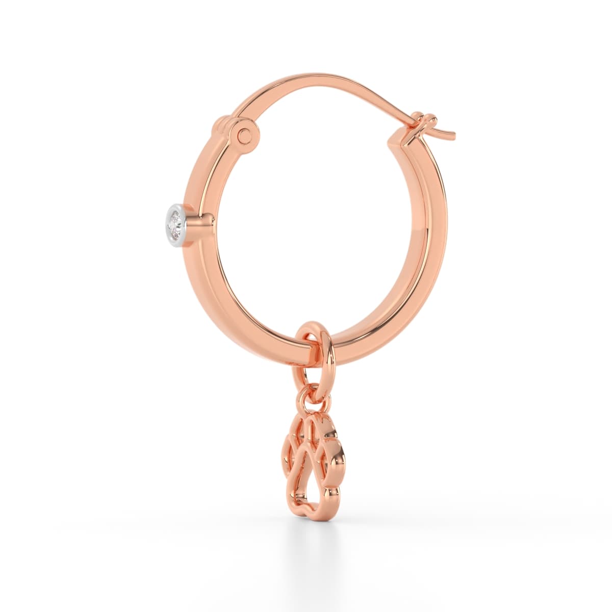 Paw  Diamond Earring