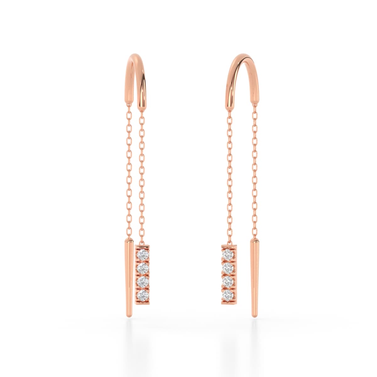 Cuddle Gold Diamond Sui Dhaga Earrings