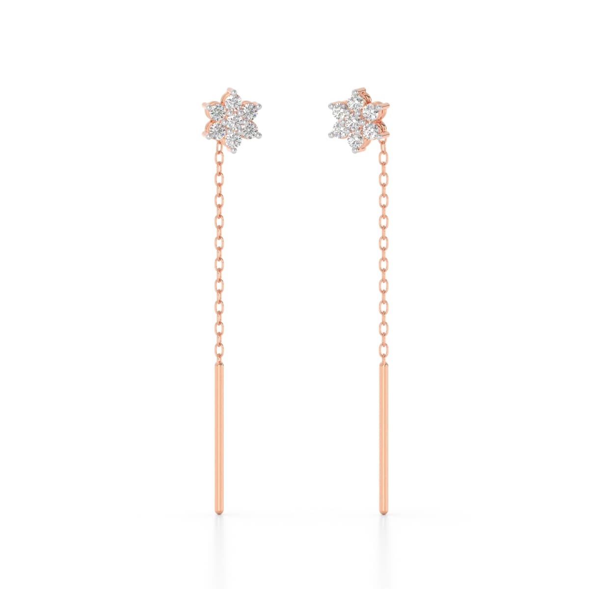 Bloom Flora Diamond Sui Dhaga Earrings