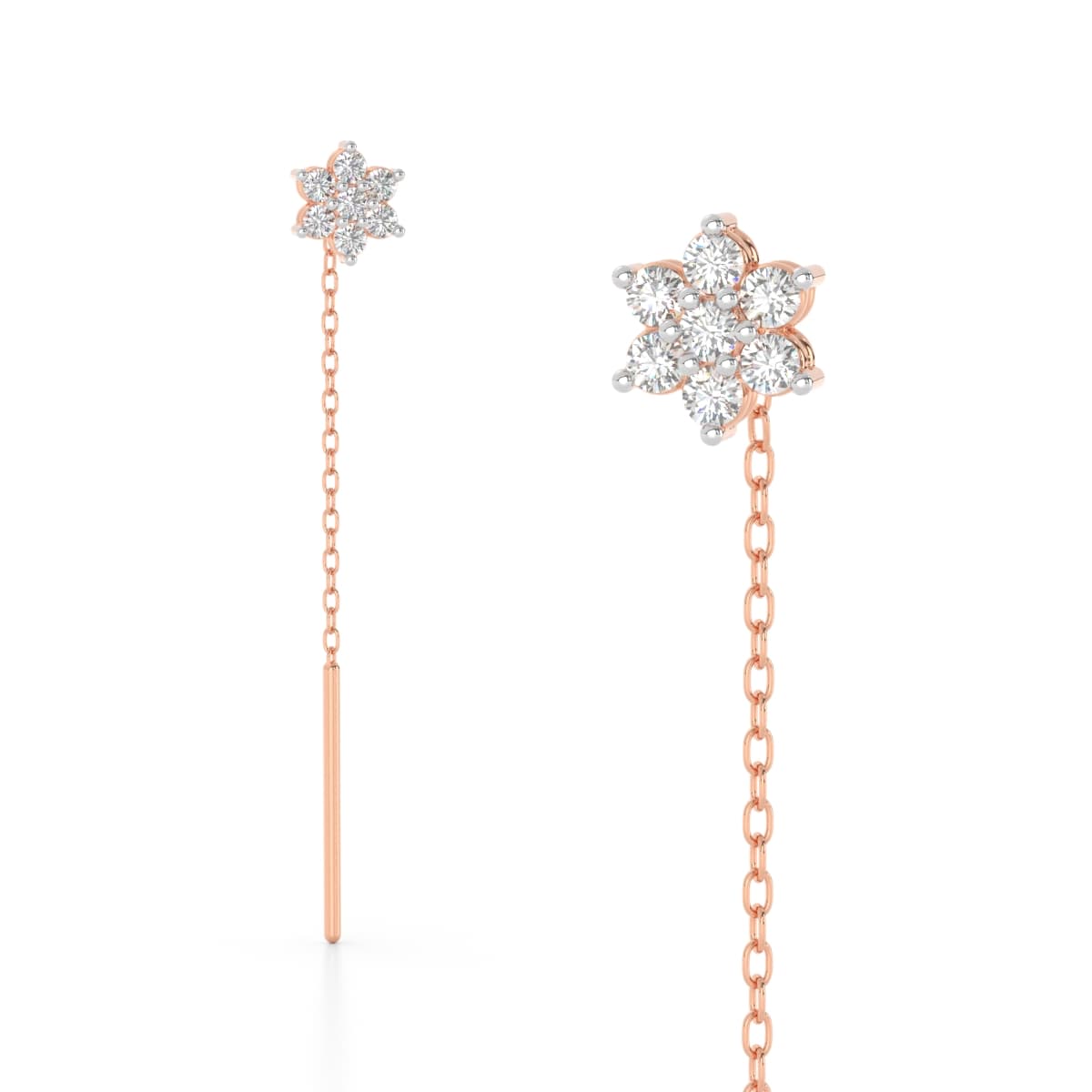 Bloom Flora Diamond Sui Dhaga Earrings
