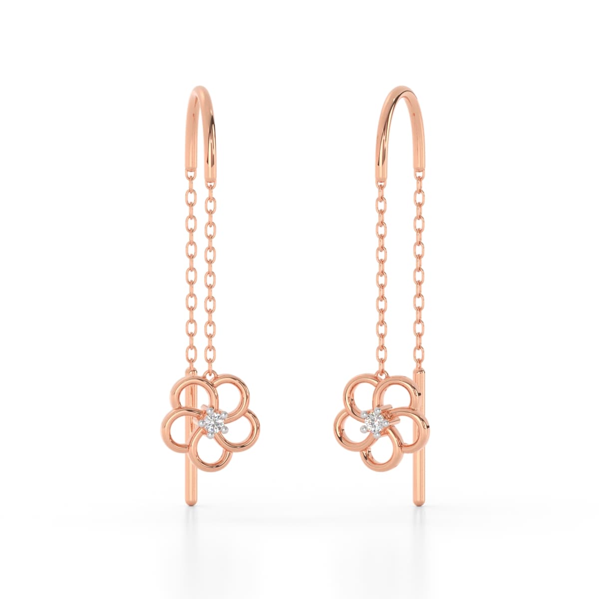 Las Flores Diamond Sui Dhaga Earrings