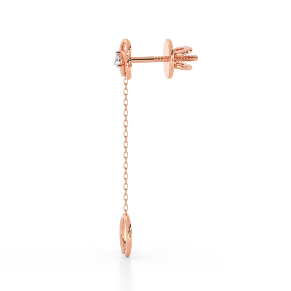 Moon Gold Diamond Sui Dhaga Earrings