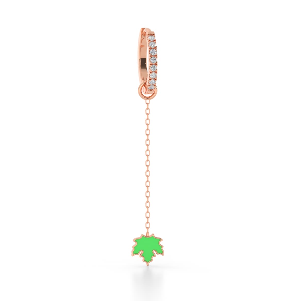 Leaf Gold Diamond Sui Dhaga Earrings