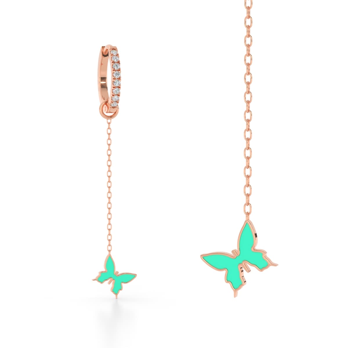 Mariposa Diamond Sui Dhaga Earrings