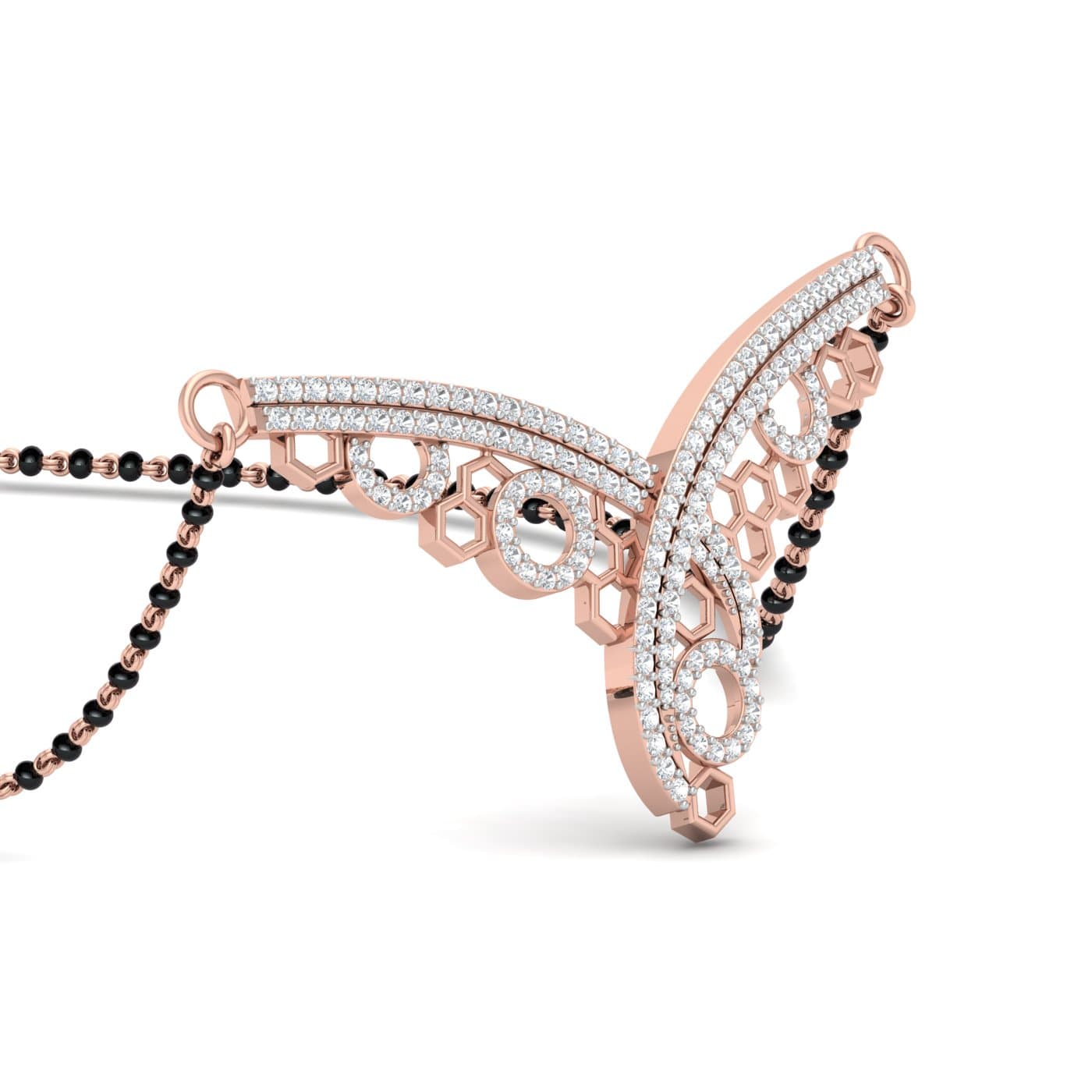 Geometry Modern Design Diamond Mangalsutra