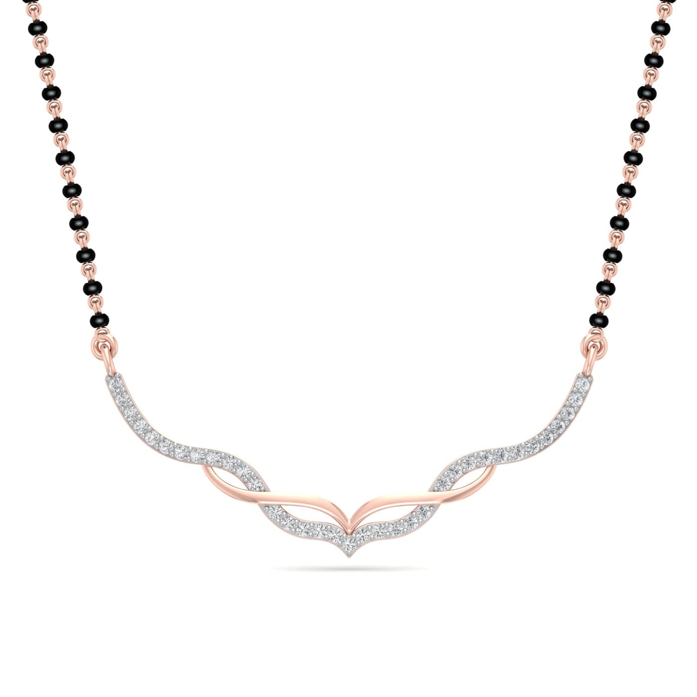 Vasatika Light Weight Diamond Mangalsutra