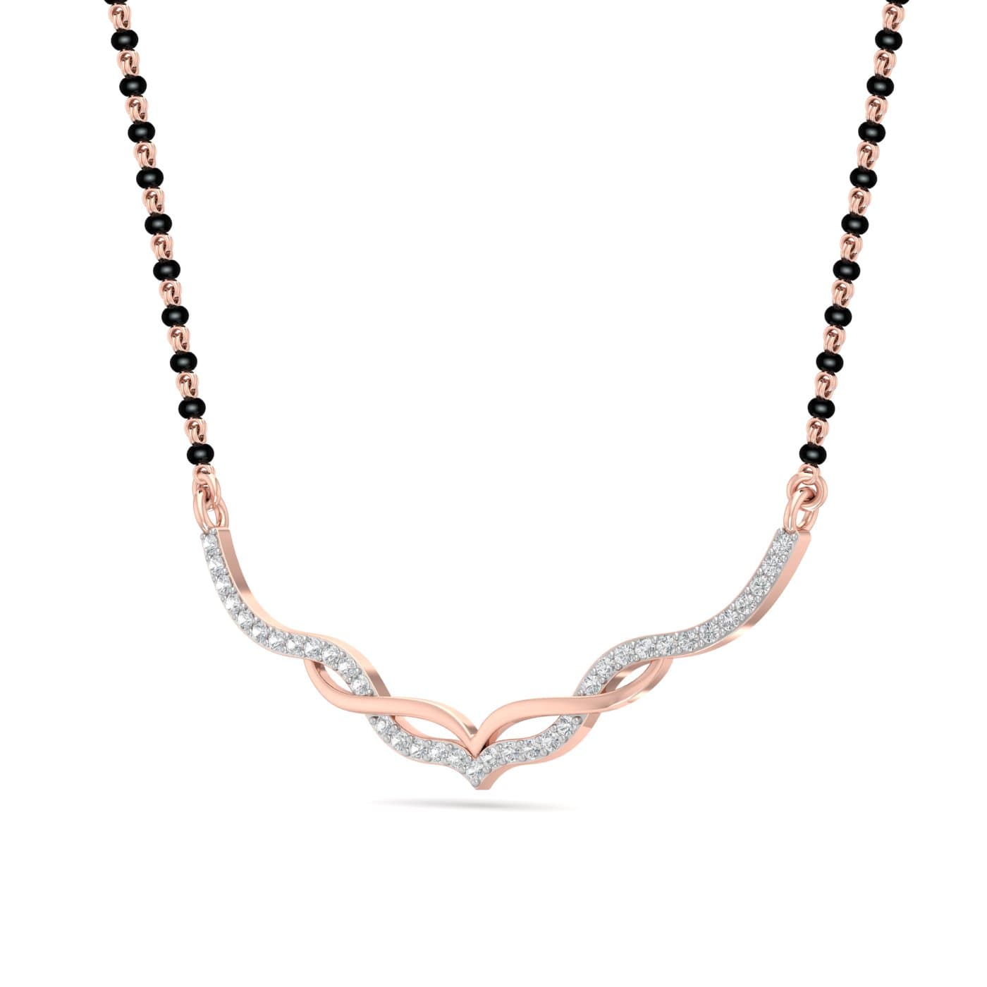 Vasatika Light Weight Diamond Mangalsutra