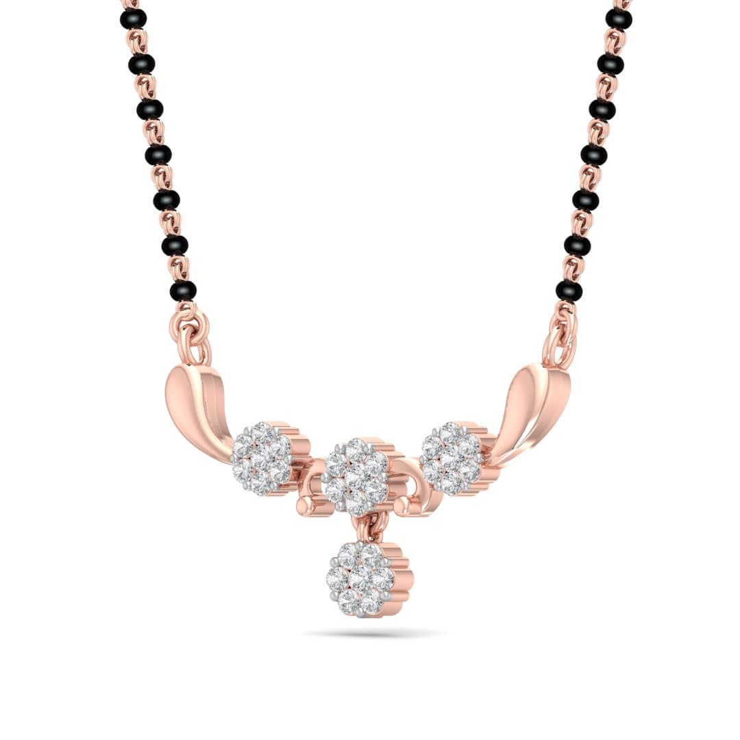 Preeta Cluster Diamond Mangalsutra