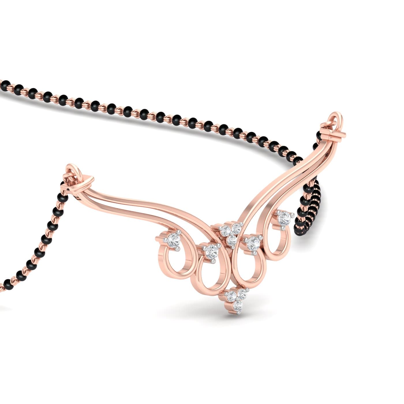 Jagvi Lightweight Diamond Mangalsutra