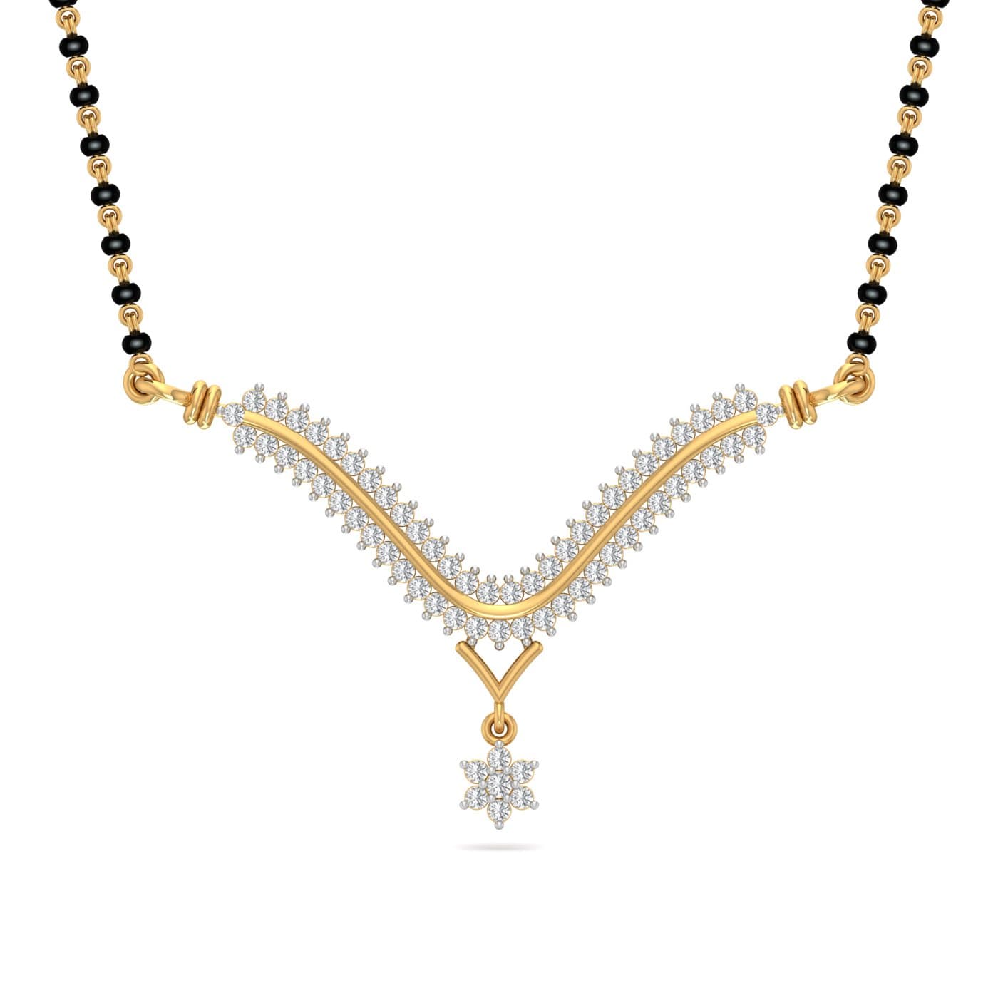 Foram Modern Design Diamond Mangalsutra