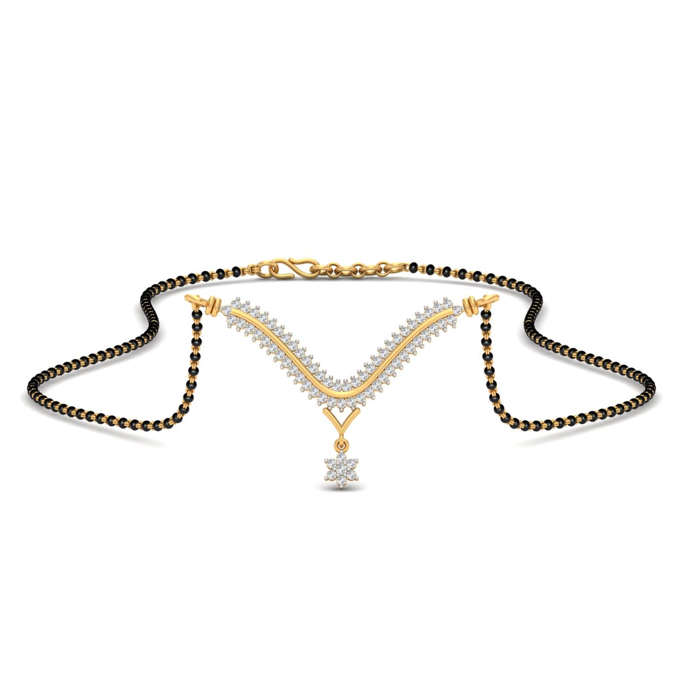 Foram Modern Design Diamond Mangalsutra