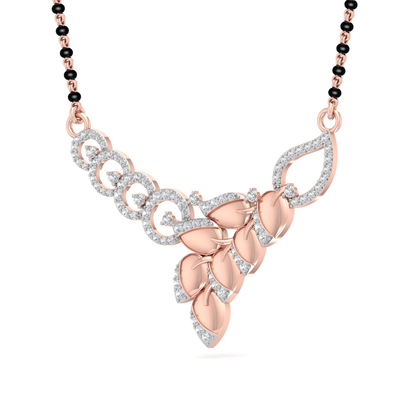 Petals Style Diamond Mangalsutra