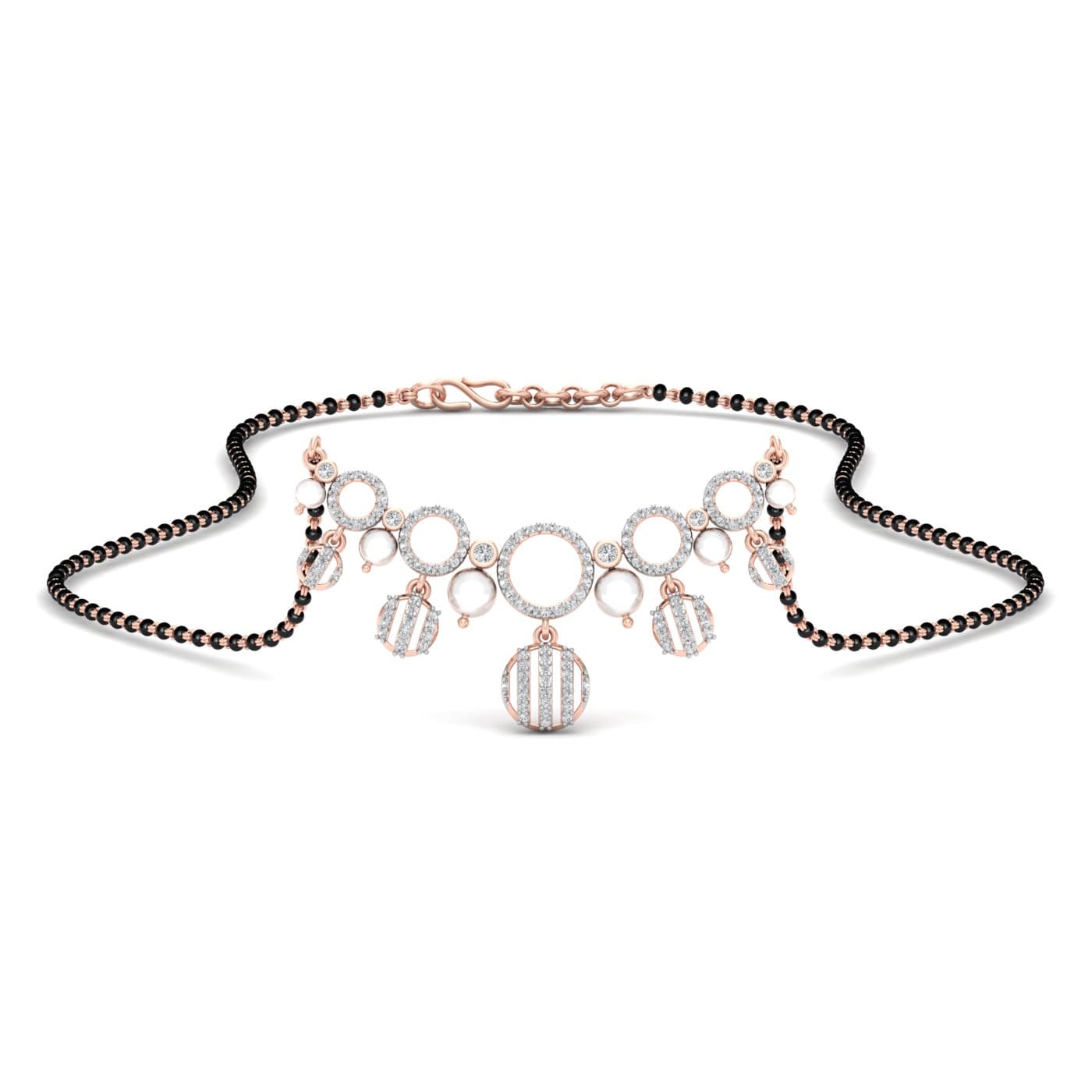 Modern Design Pearl Diamond Mangalsutra