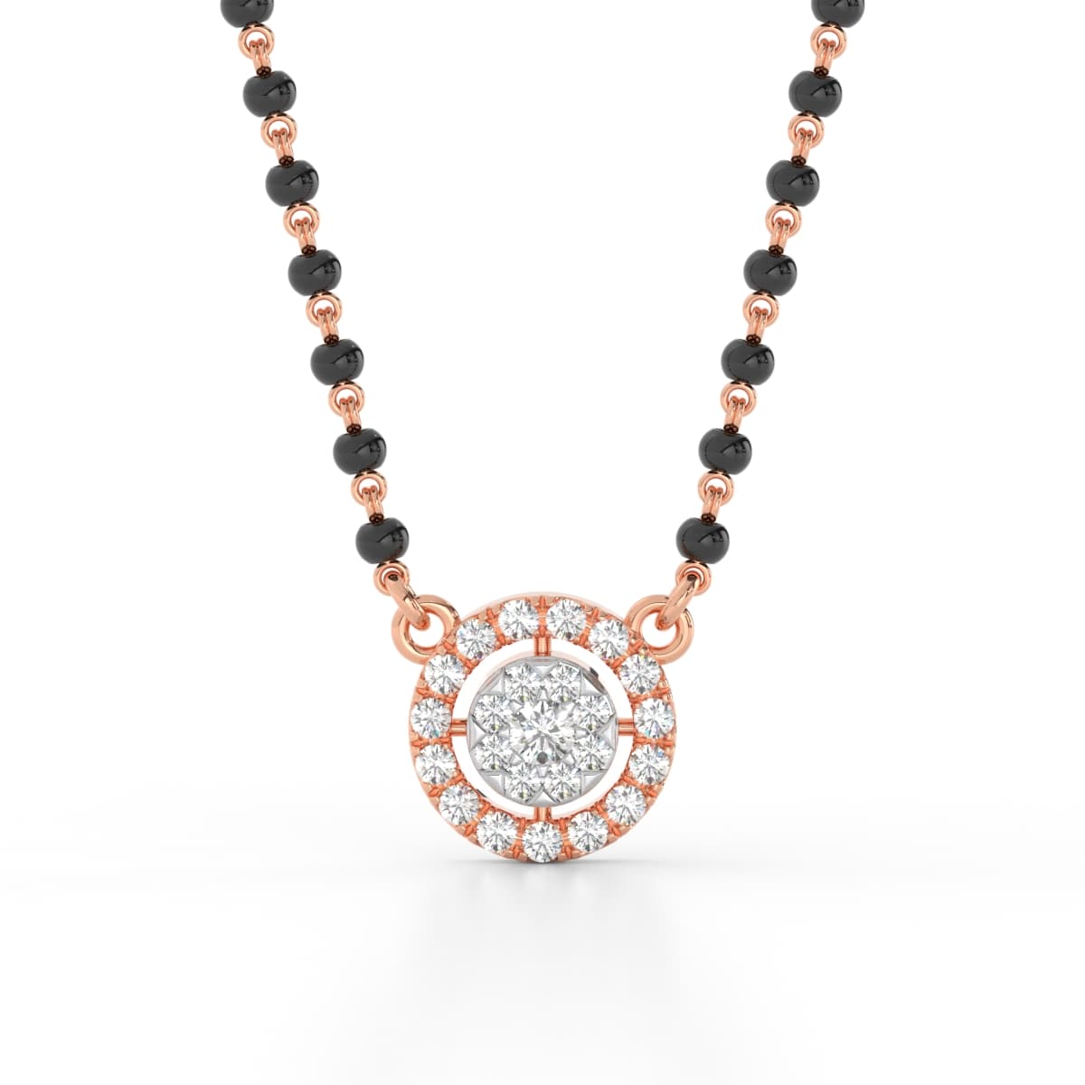 Whole Moon Love Diamond Mangalsutra