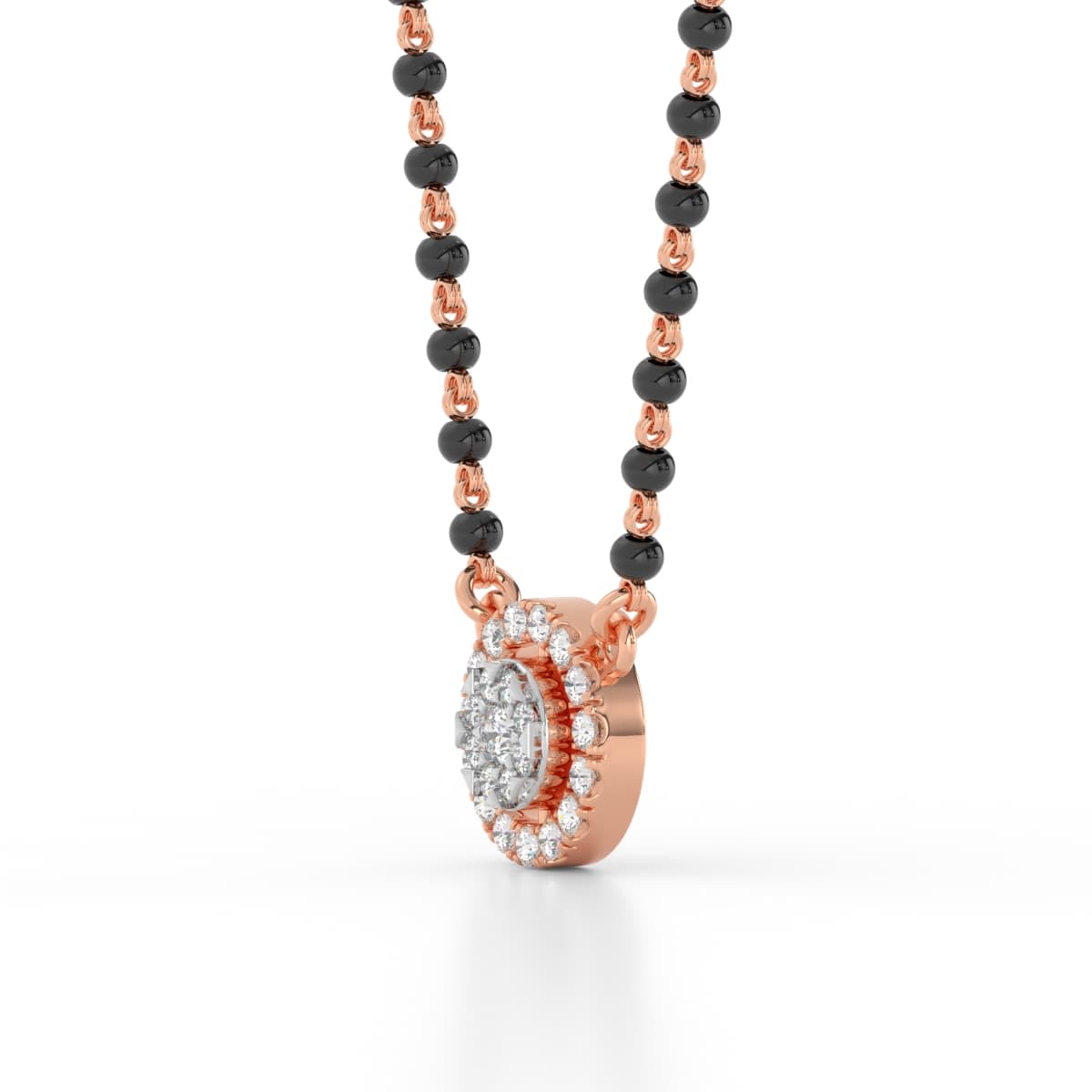 Whole Moon Love Diamond Mangalsutra
