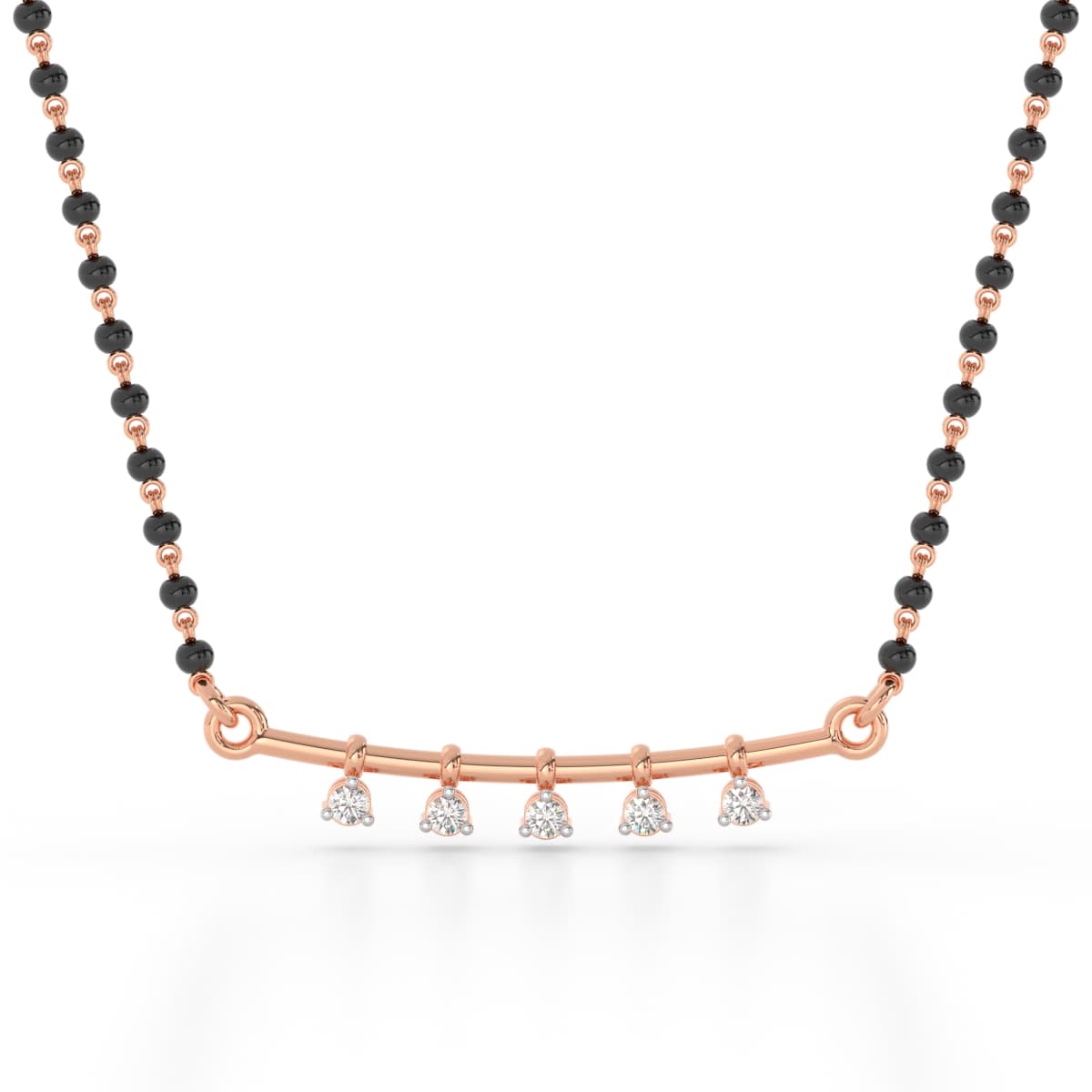 Little Efforts Charm Diamond Mangalsutra