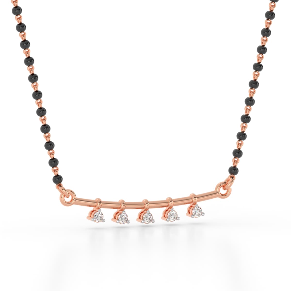 Little Efforts Charm Diamond Mangalsutra