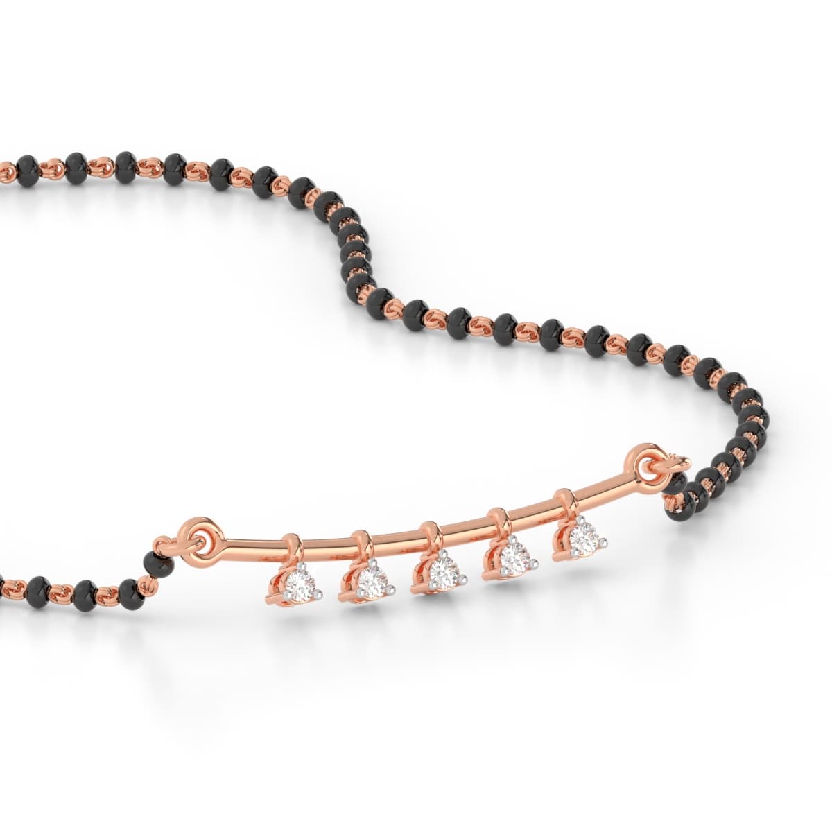 Little Efforts Charm Diamond Mangalsutra