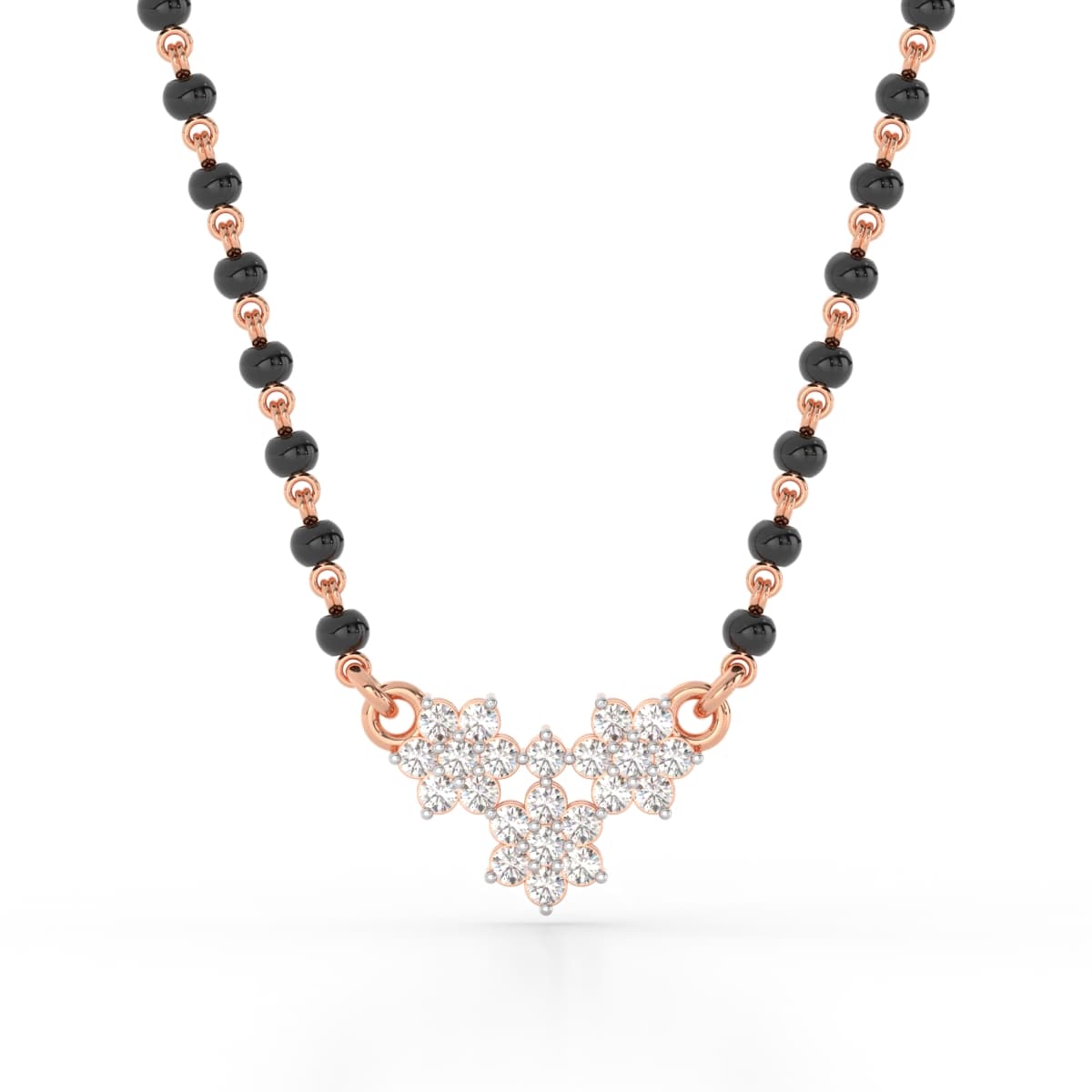 Clustered Together Diamond Mangalsutra