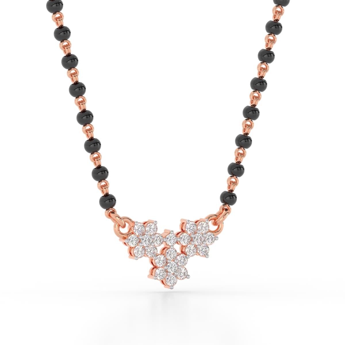 Clustered Together Diamond Mangalsutra