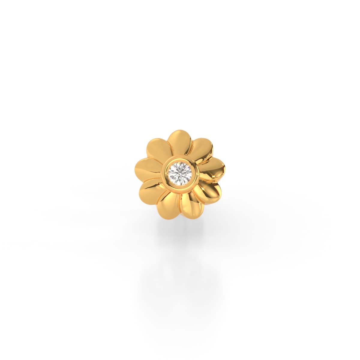 Bloom Flower Diamond Nosepin