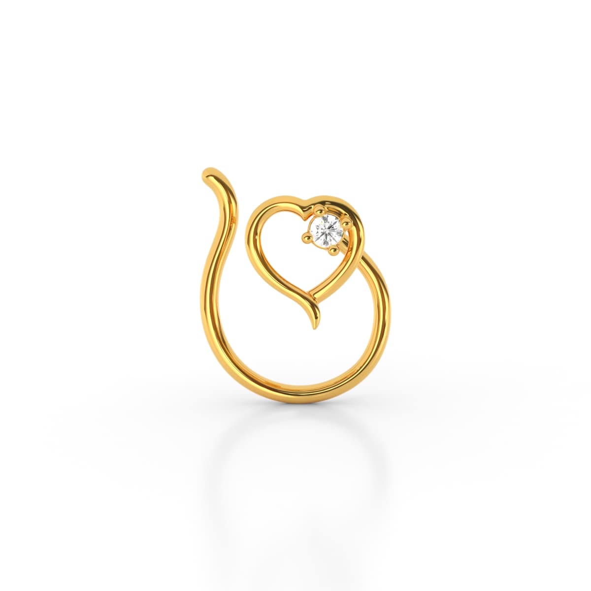 Niharika Heart Diamond Nosepin