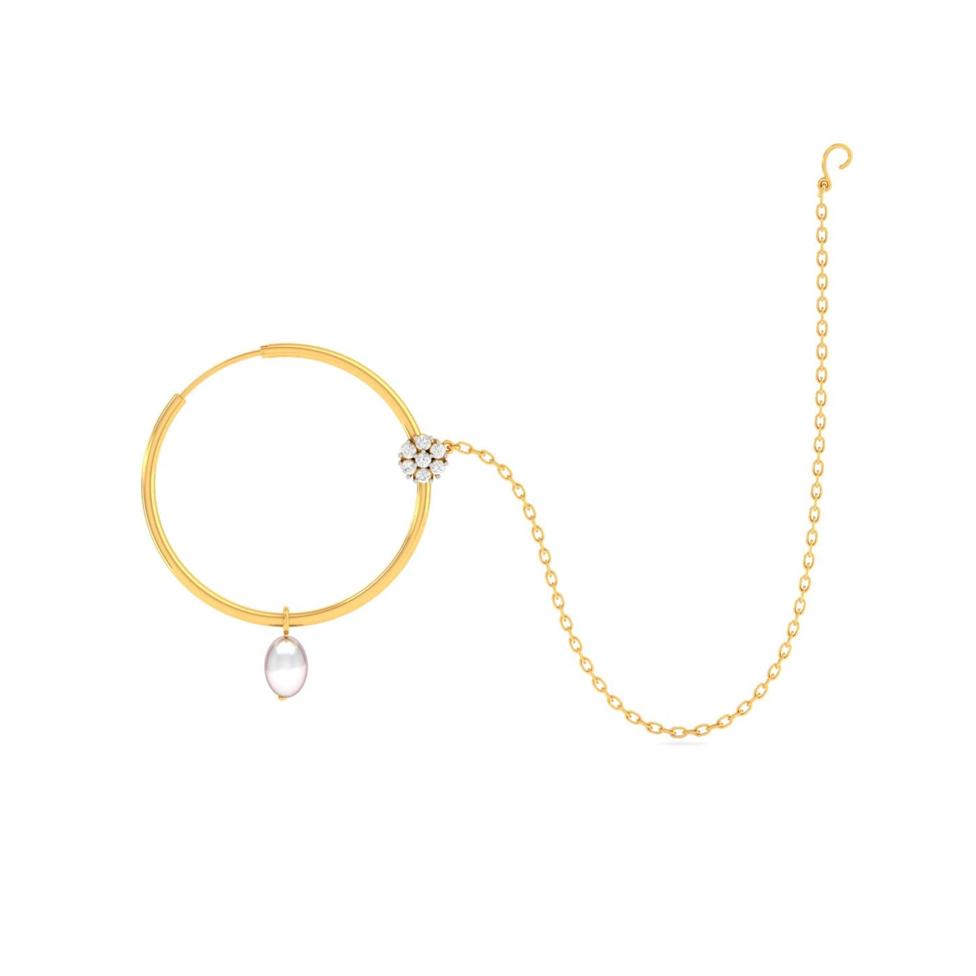 Rimjhim Gold Nose Rings