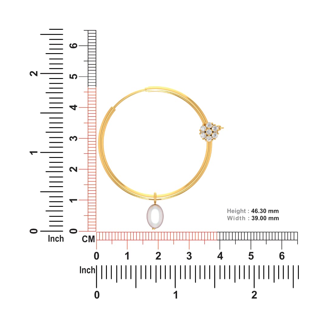Rimjhim Gold Nose Rings
