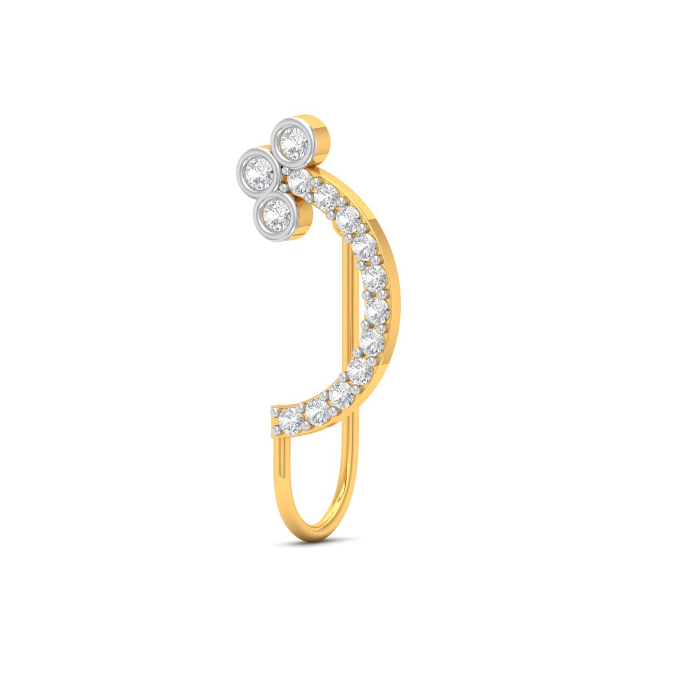 Jiya Screw Diamond Nosepin